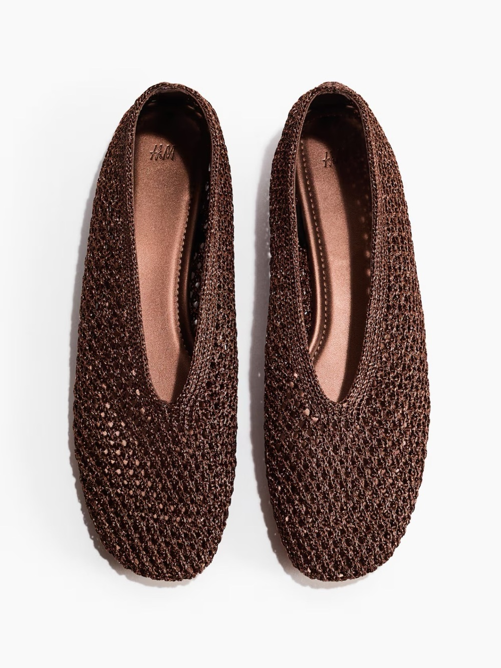 H&M Braided Flats Dark Brown 8